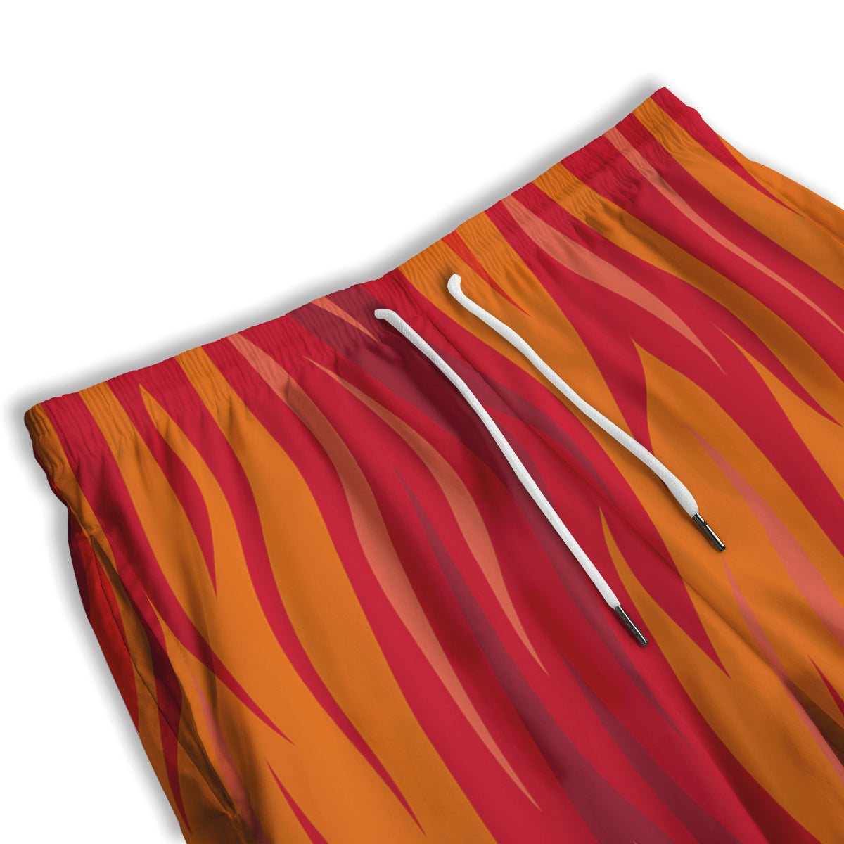 Fire In Hell Print Pattern Men's Athletic Shorts-grizzshop