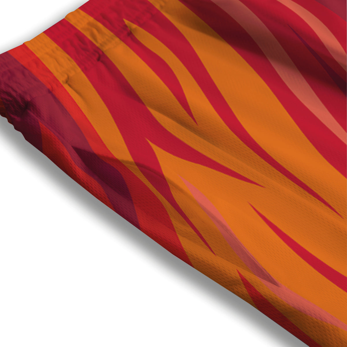 Fire In Hell Print Pattern Mesh Shorts-grizzshop