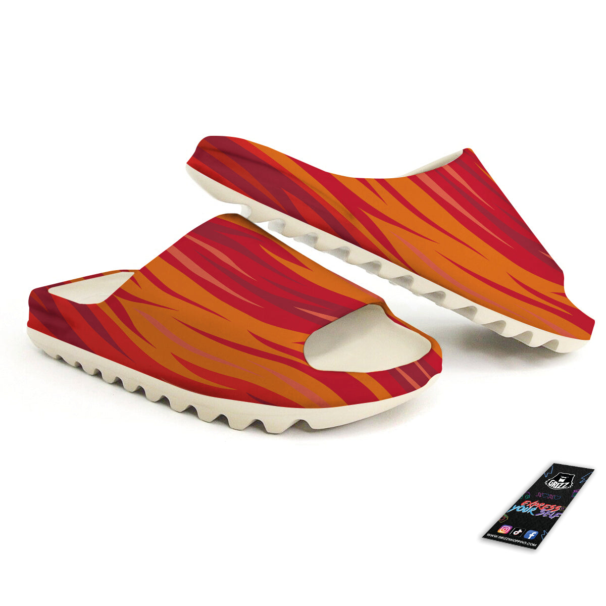 Fire In Hell Print Pattern Sandals-grizzshop