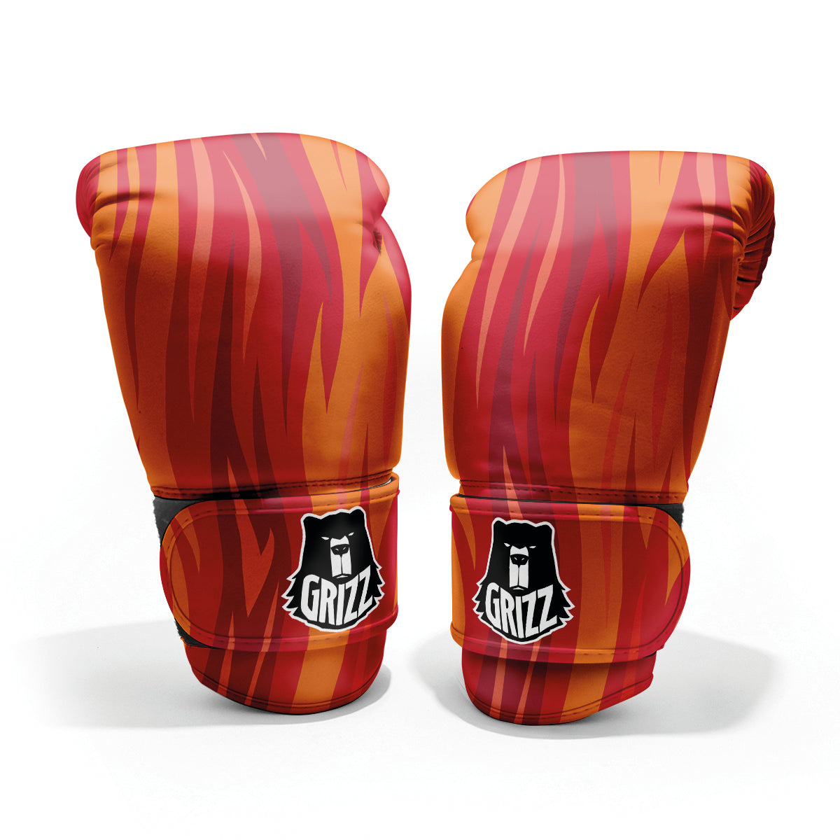 Fire In Hell Print Pattern Sparring Gloves-grizzshop