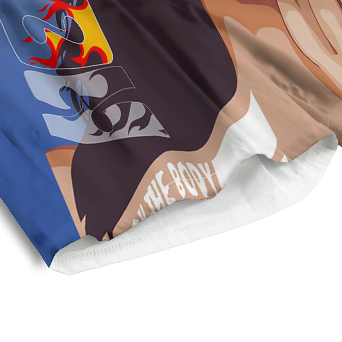 Fire Psychedelic Women Print Men's Athletic Shorts