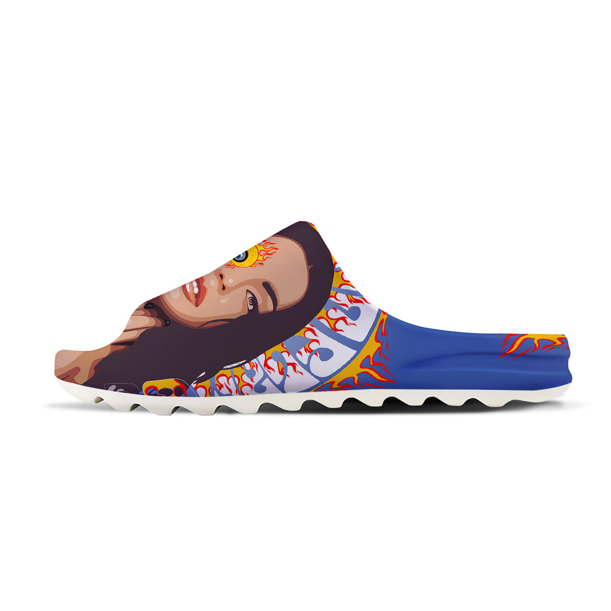 Fire Psychedelic Women Print Sandals-grizzshop