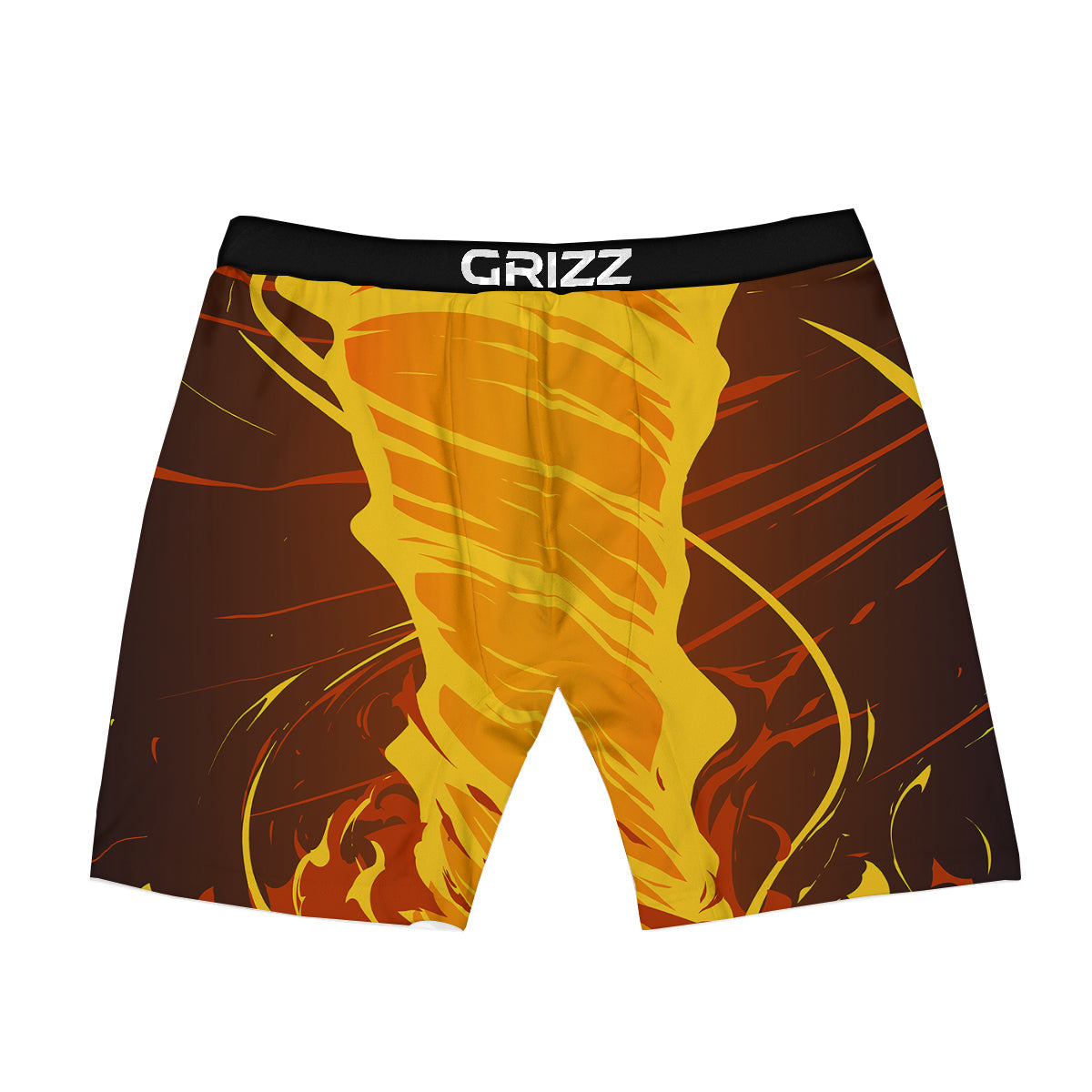Fire Tornado Print Boxer Briefs-grizzshop
