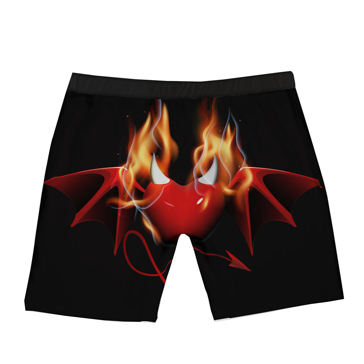Fire Wings Angel Heart Print Boxer Briefs-grizzshop
