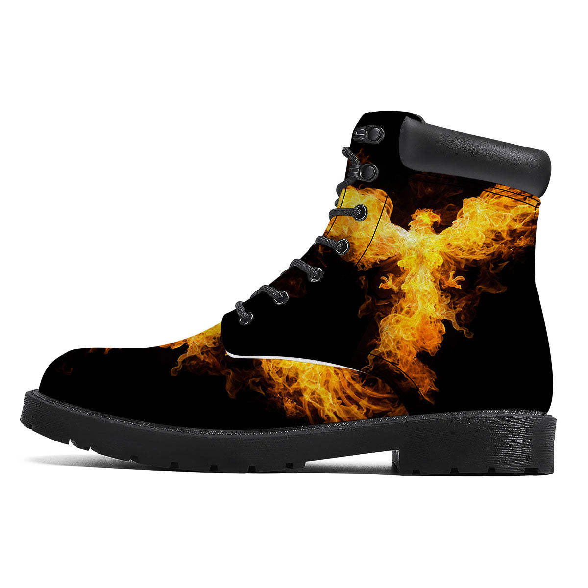 Firebird Phoenix Print Boots-grizzshop