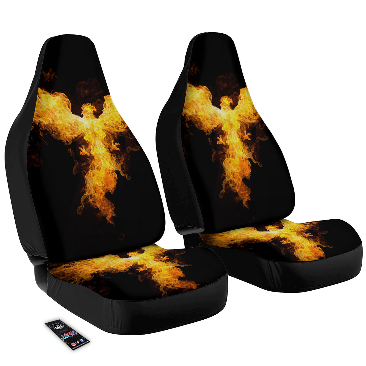 Firebird Phoenix Print Car Seat Covers-grizzshop