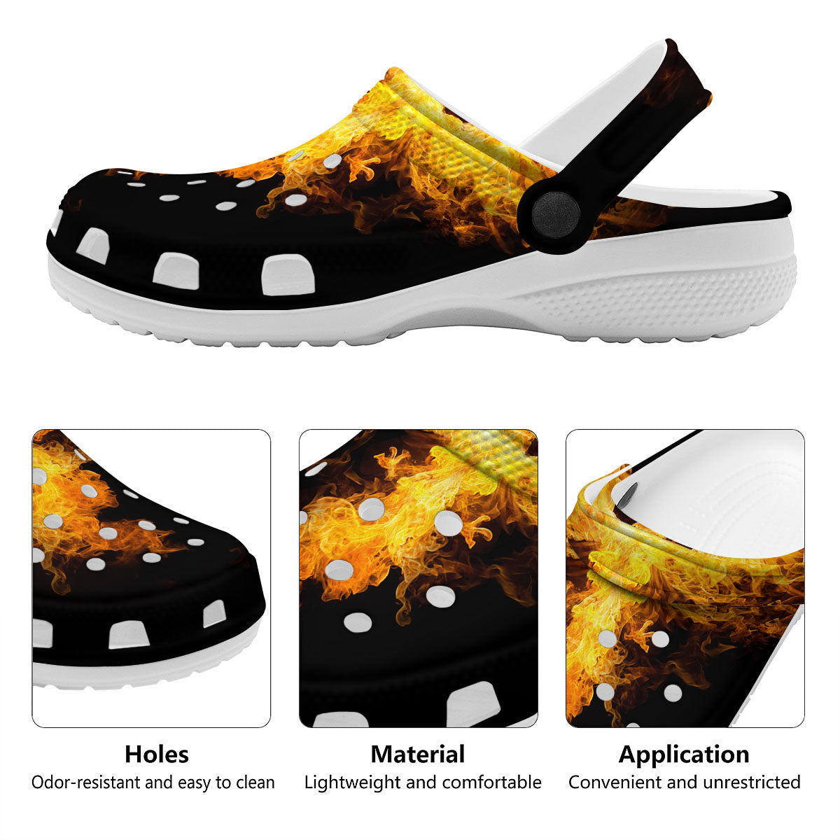 Firebird Phoenix Print Clog-grizzshop