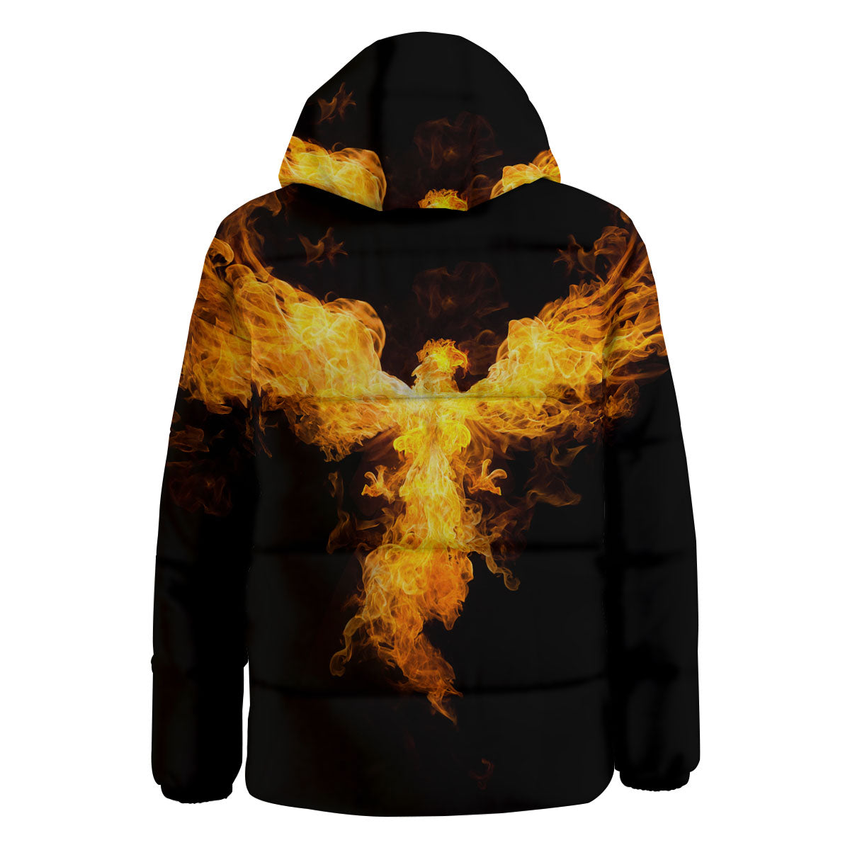 Firebird Phoenix Print Down Jacket-grizzshop