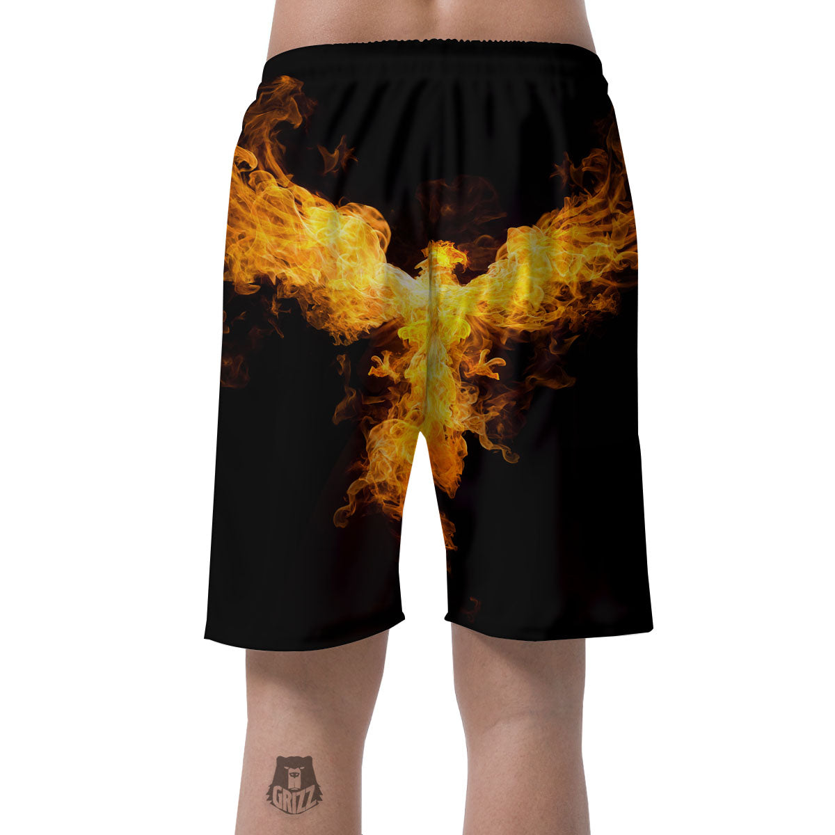 Firebird Phoenix Print Men's Shorts-grizzshop
