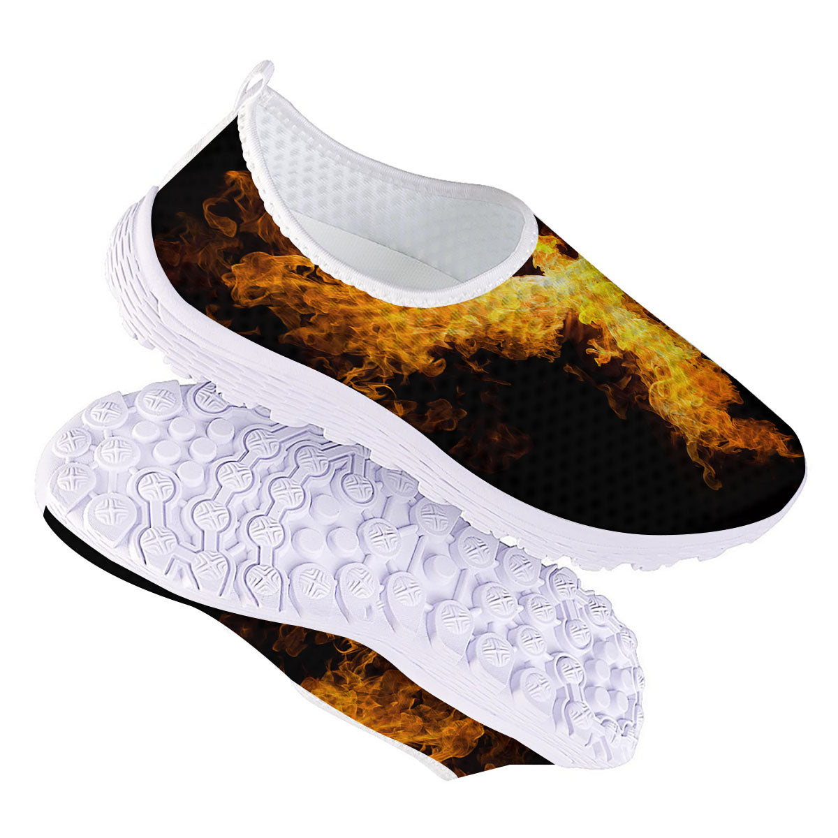 Firebird Phoenix Print Nurse Shoes-grizzshop