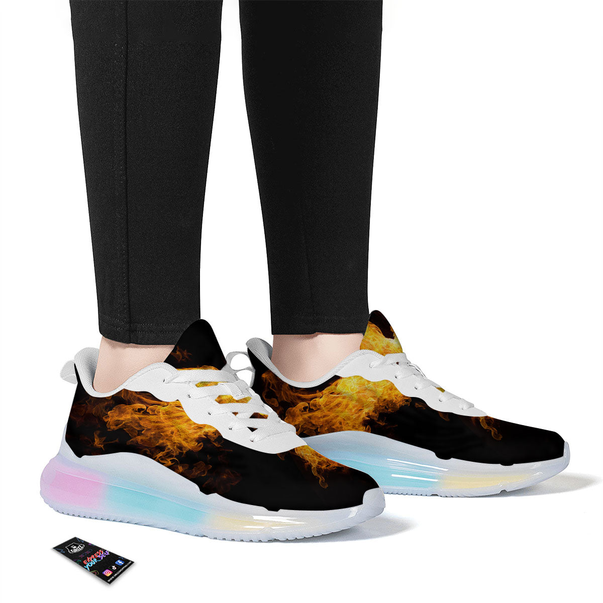 Firebird Phoenix Print Running Sneakers-grizzshop