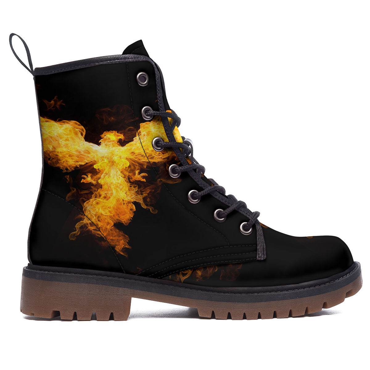 Firebird Phoenix Print Work Boots-grizzshop
