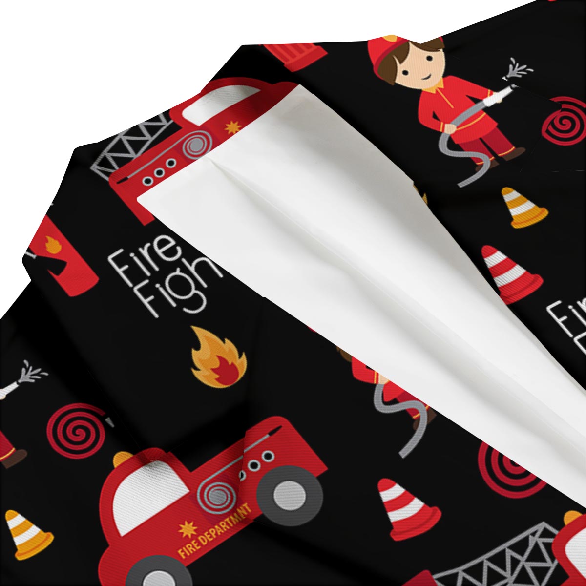 Firefighter Print Pattern Men's Blazer-grizzshop