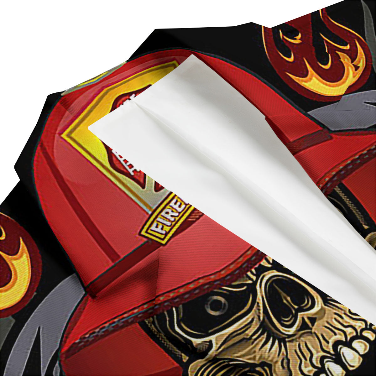 Firefighter Volunteer Print Men's Blazer-grizzshop