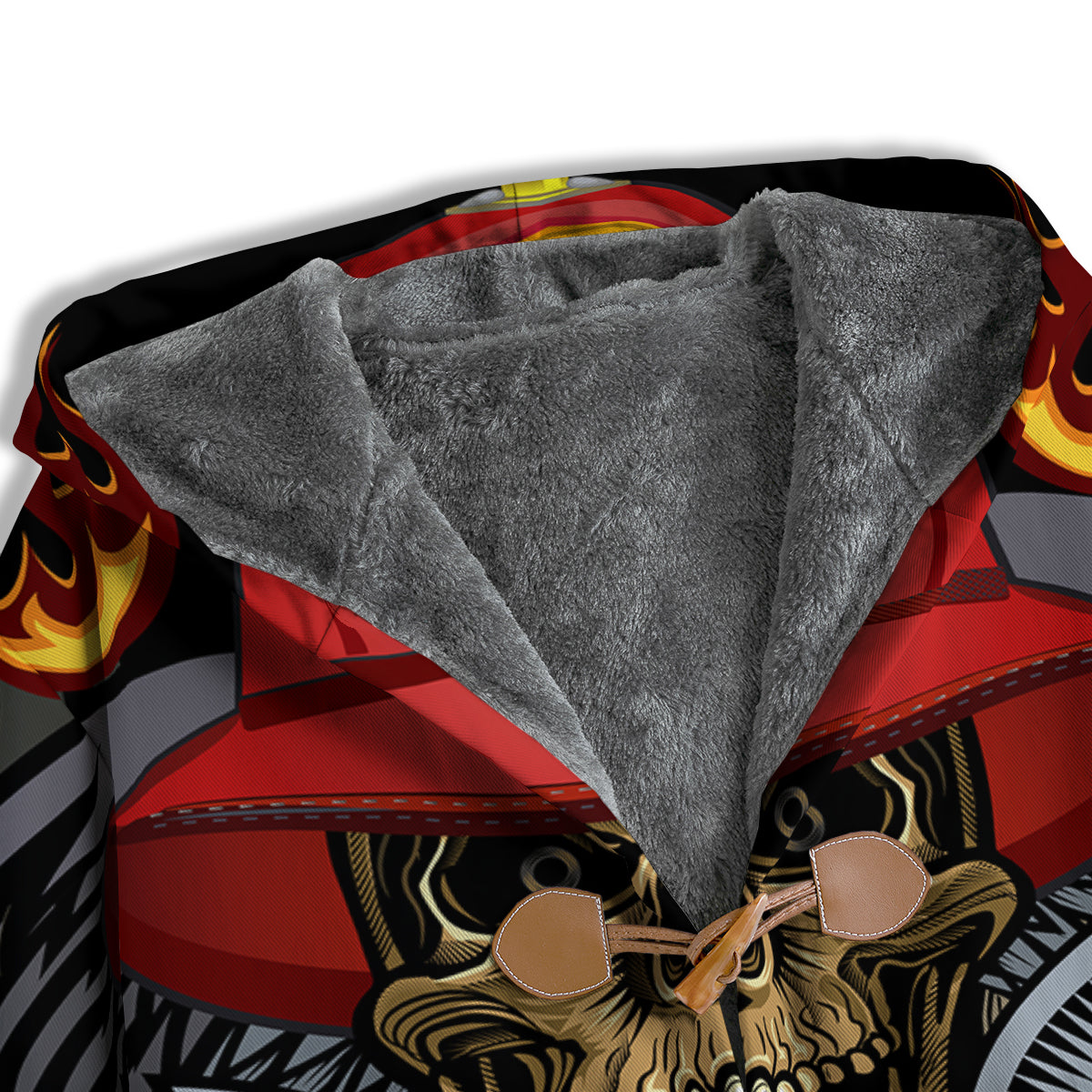 Firefighter Volunteer Print Men's Windbreaker Jacket-grizzshop