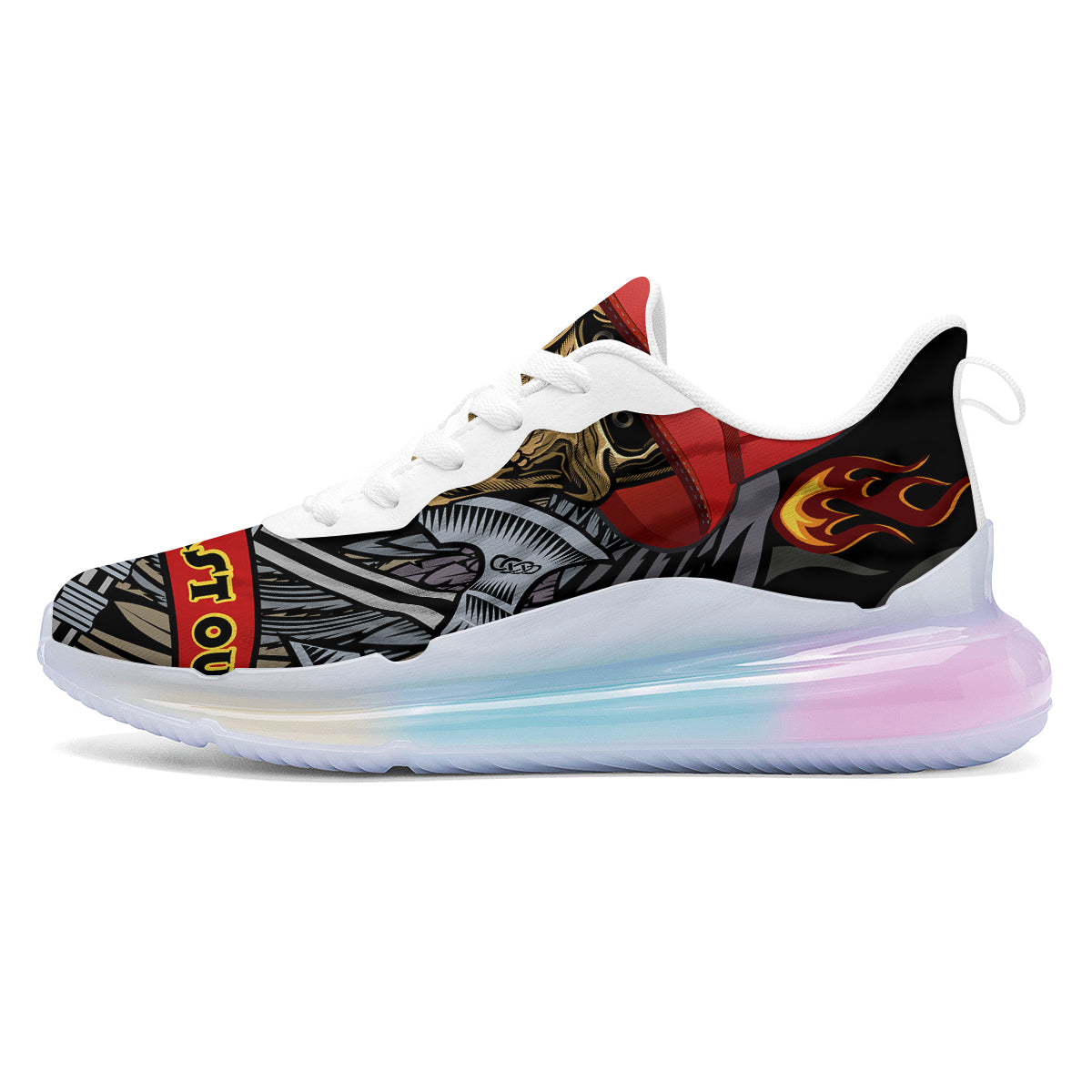Firefighter Volunteer Print Running Sneakers-grizzshop