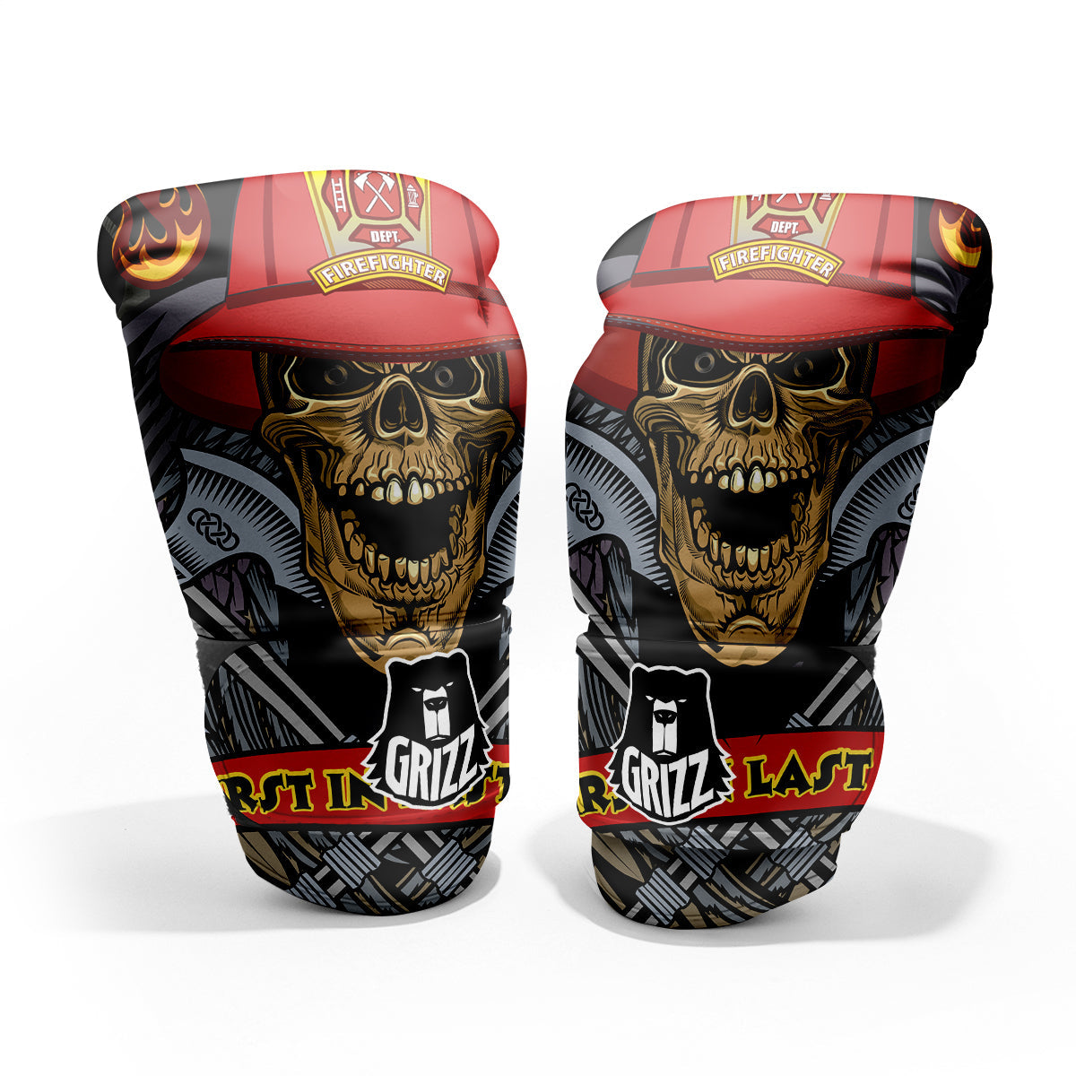 Firefighter Volunteer Print Pro Boxing Glove