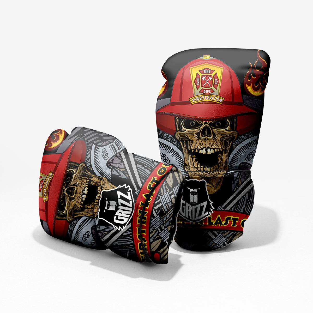 Firefighter Volunteer Print Pro Boxing Glove