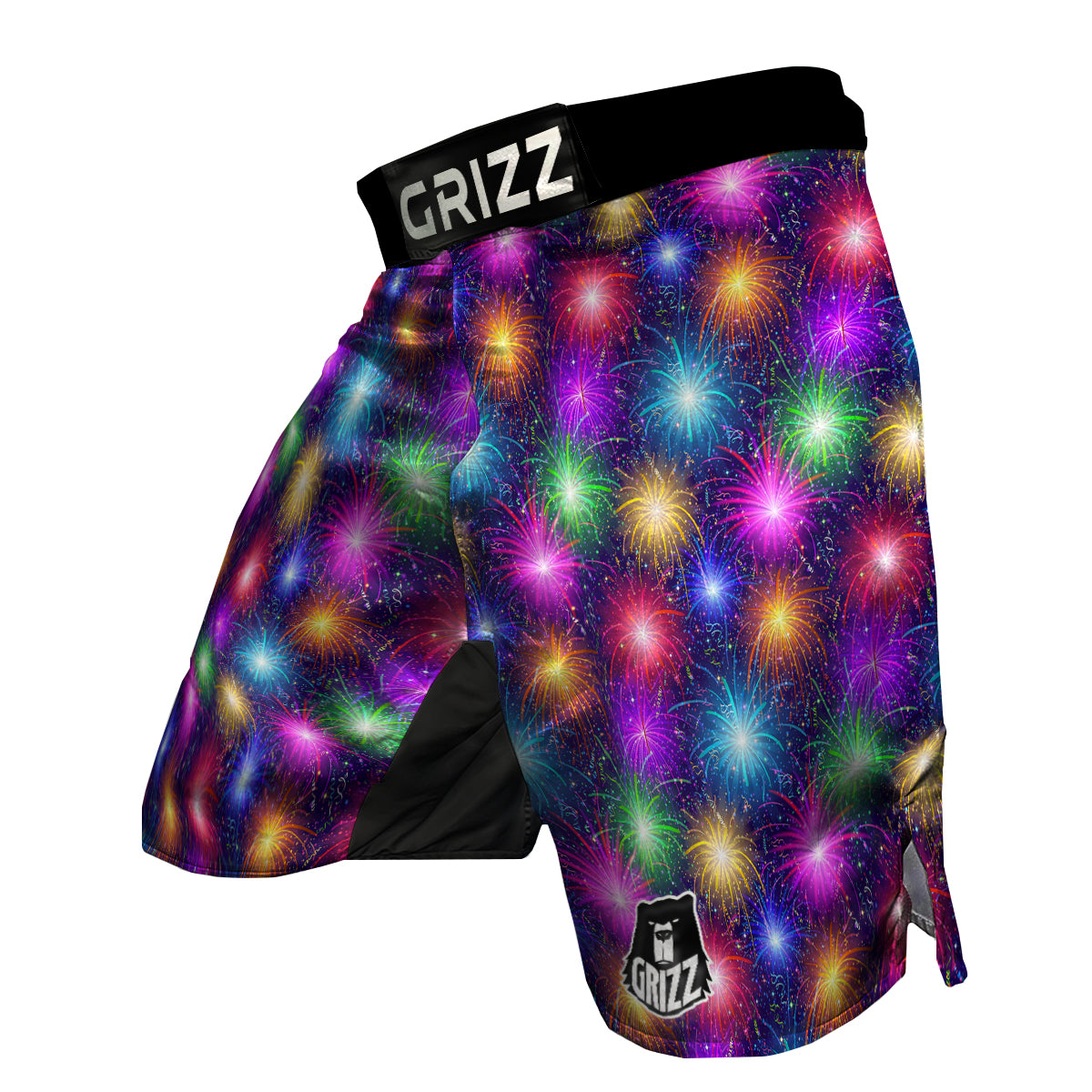 Firework Colorful Print Pattern MMA Shorts-grizzshop