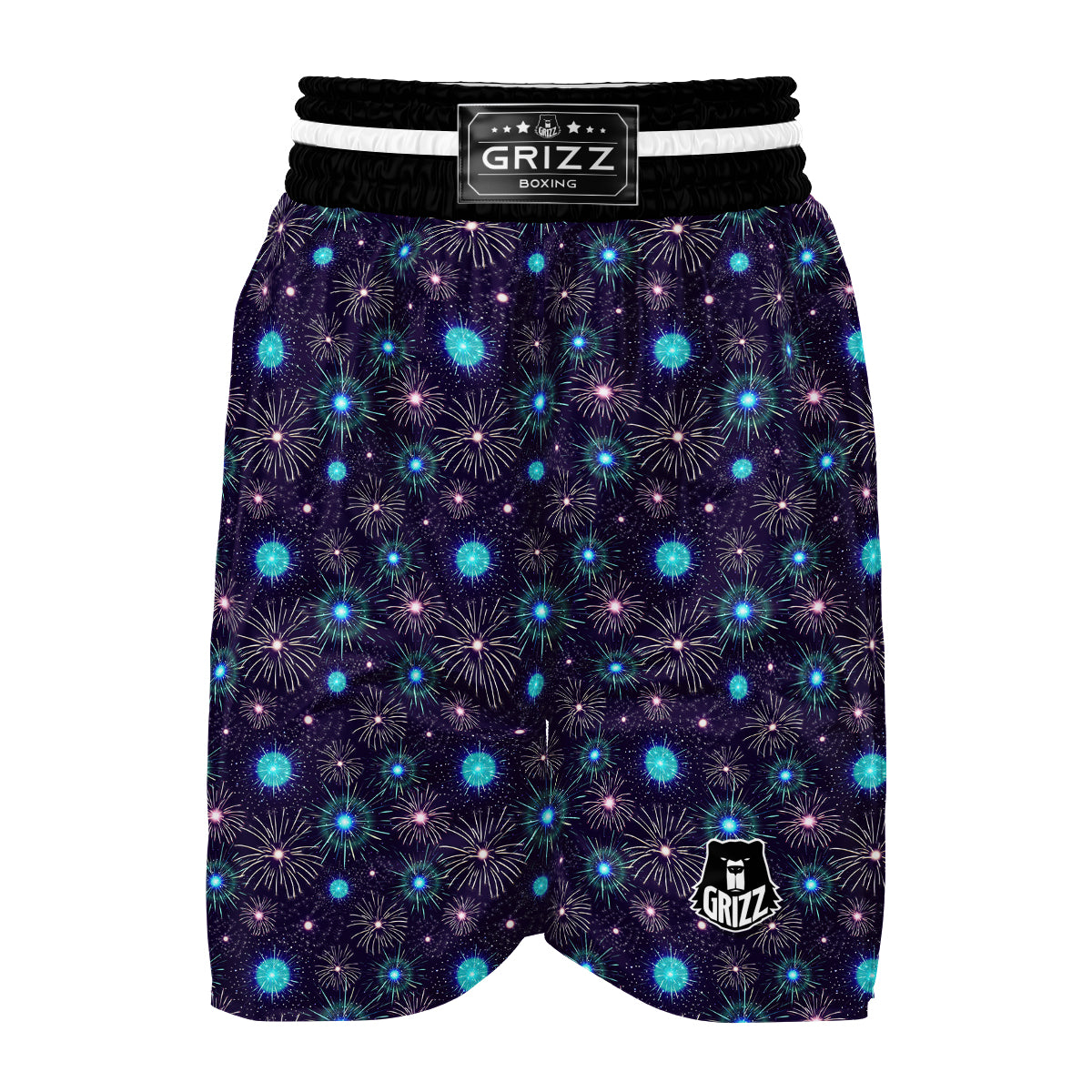 Firework Fetival Print Pattern Boxing Shorts-grizzshop