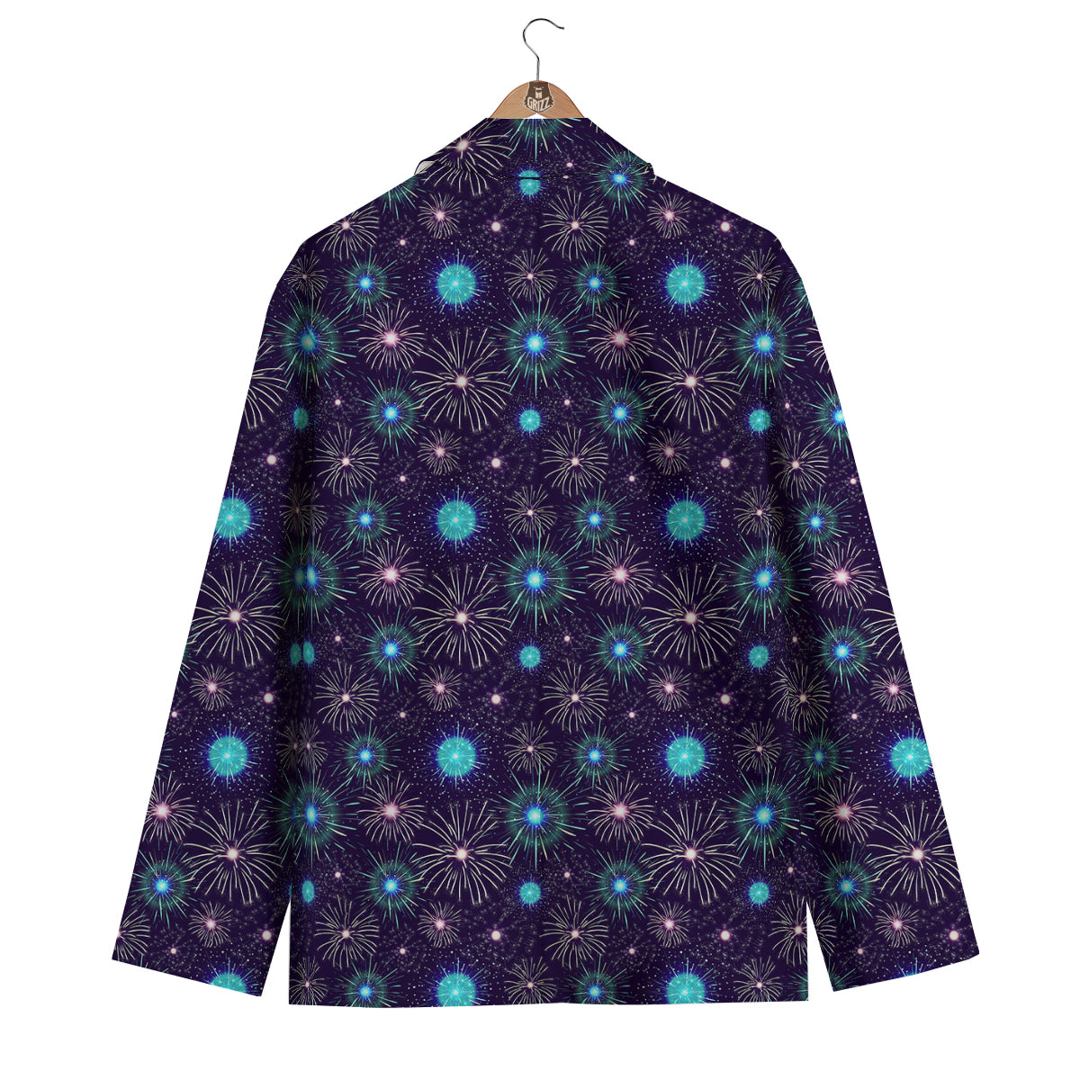 Firework Fetival Print Pattern Men's Blazer-grizzshop