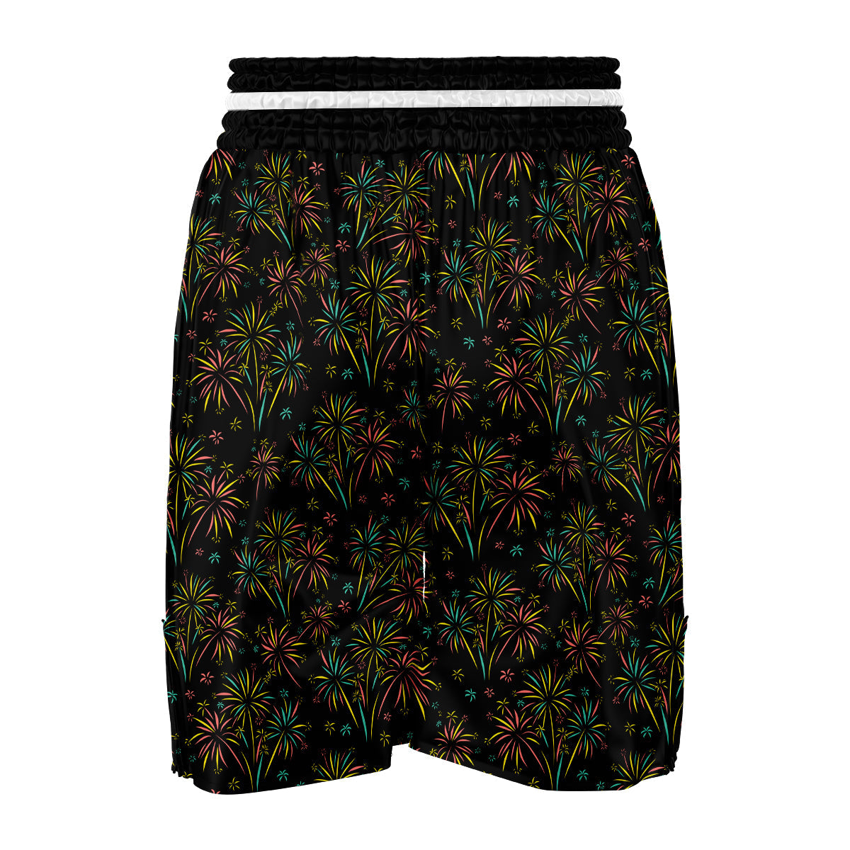 Firework Pastelcolor Print Pattern Boxing Shorts-grizzshop