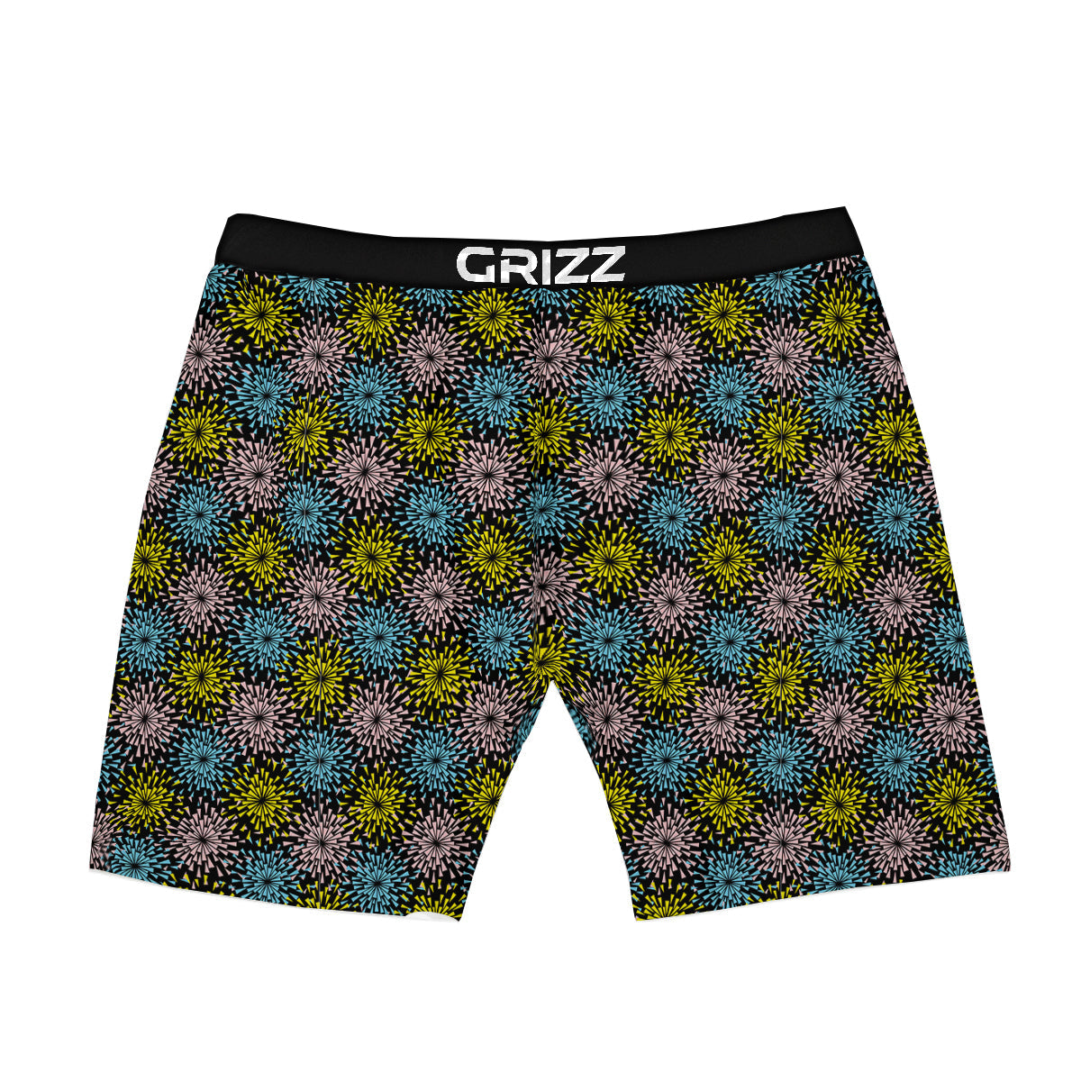 Fireworks Flowers Abstract Print Pattern Boxer Briefs-grizzshop