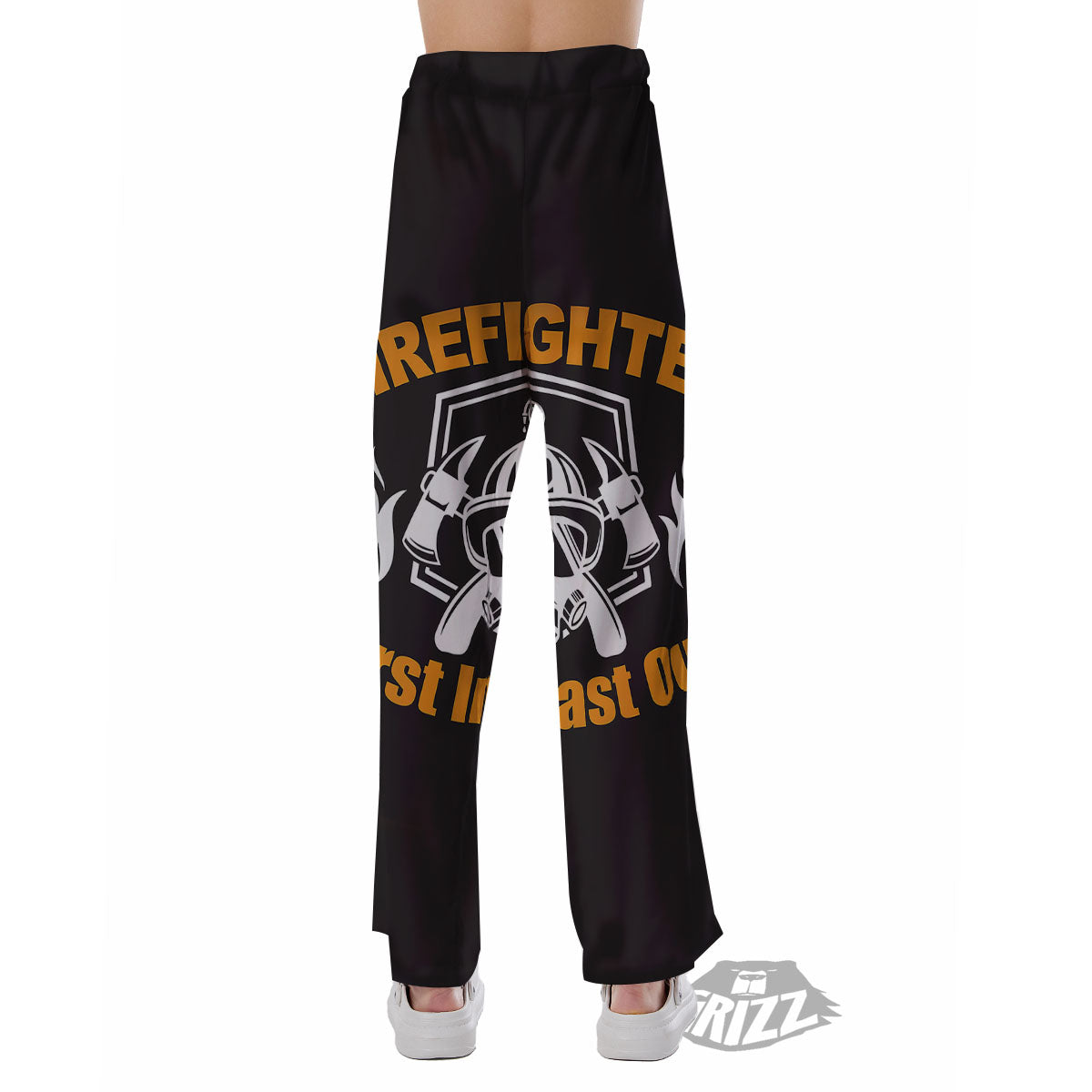 First In Last Out Firefighter Print Pajama Pants-grizzshop
