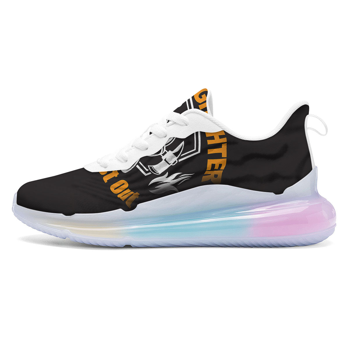 First In Last Out Firefighter Print Running Sneakers-grizzshop