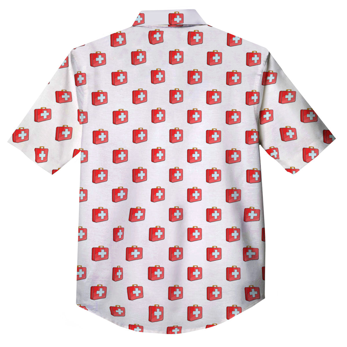 First Kit Aid Paramedic Print Pattern Button Up Shirt-grizzshop