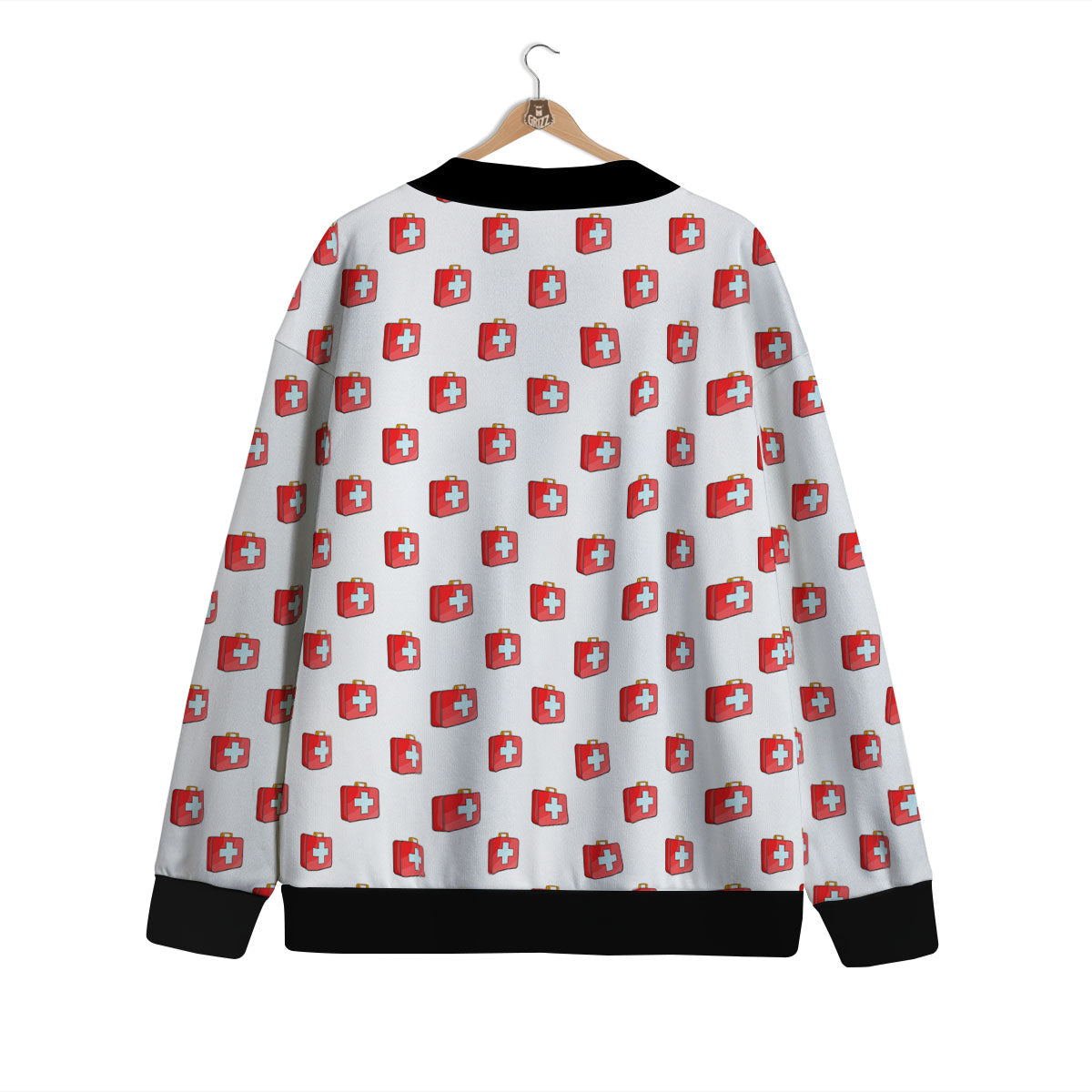 First Kit Aid Paramedic Print Pattern Cardigan-grizzshop