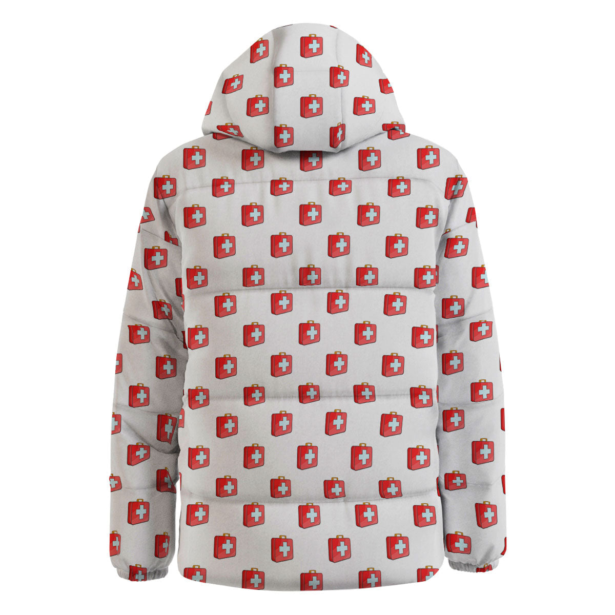 First Kit Aid Paramedic Print Pattern Down Jacket-grizzshop