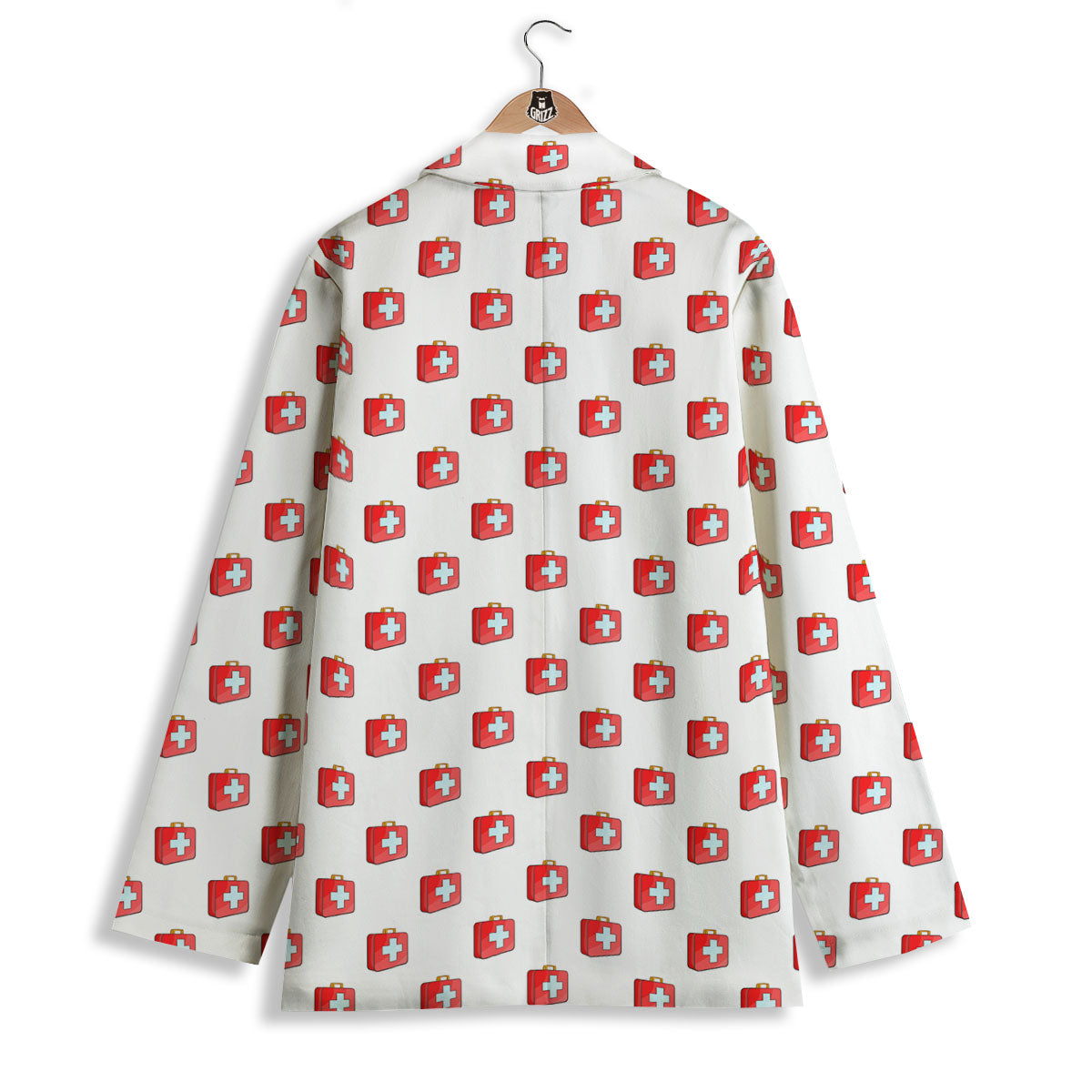 First Kit Aid Paramedic Print Pattern Women's Blazer-grizzshop