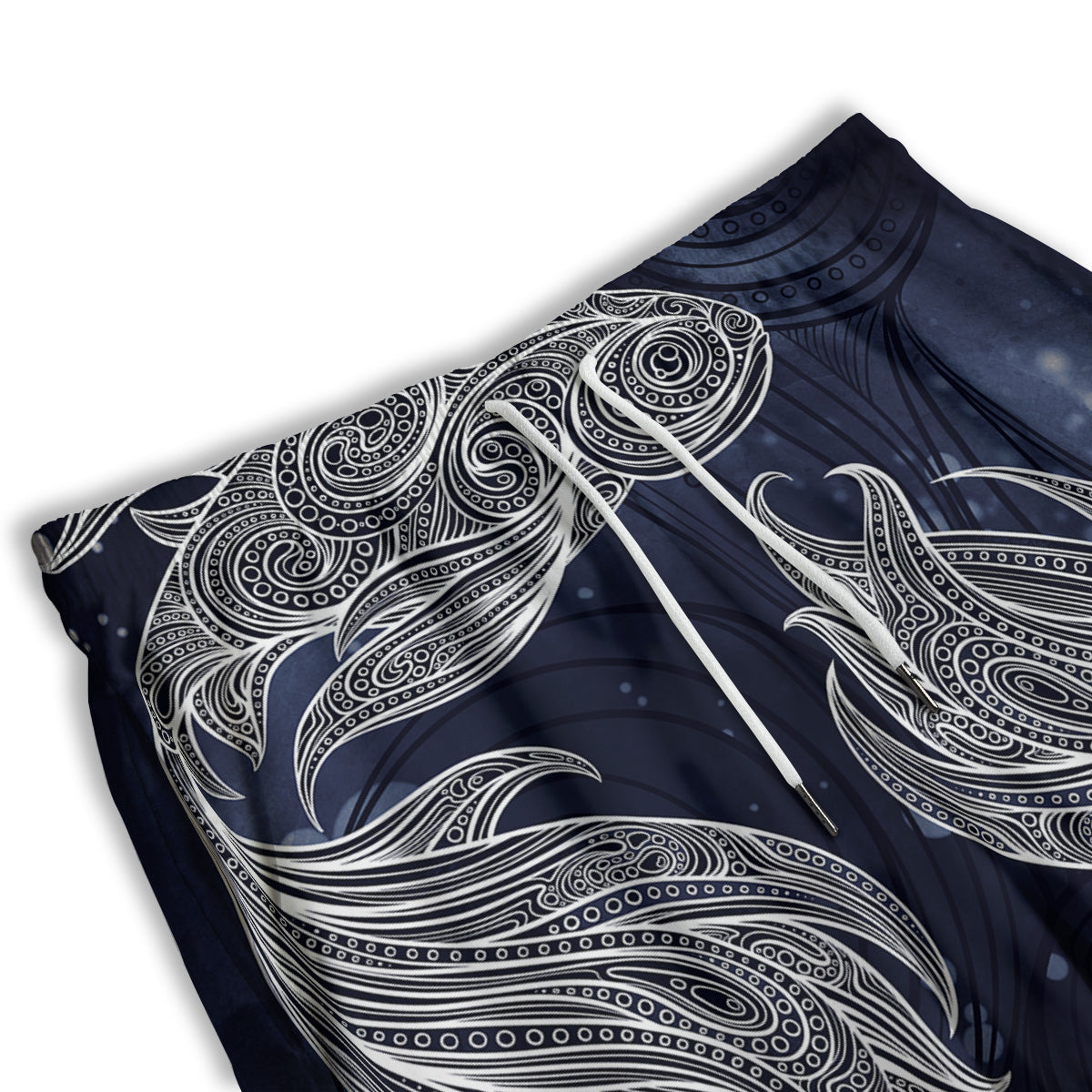Fish Bohemian Spiritual Print Men's Athletic Shorts