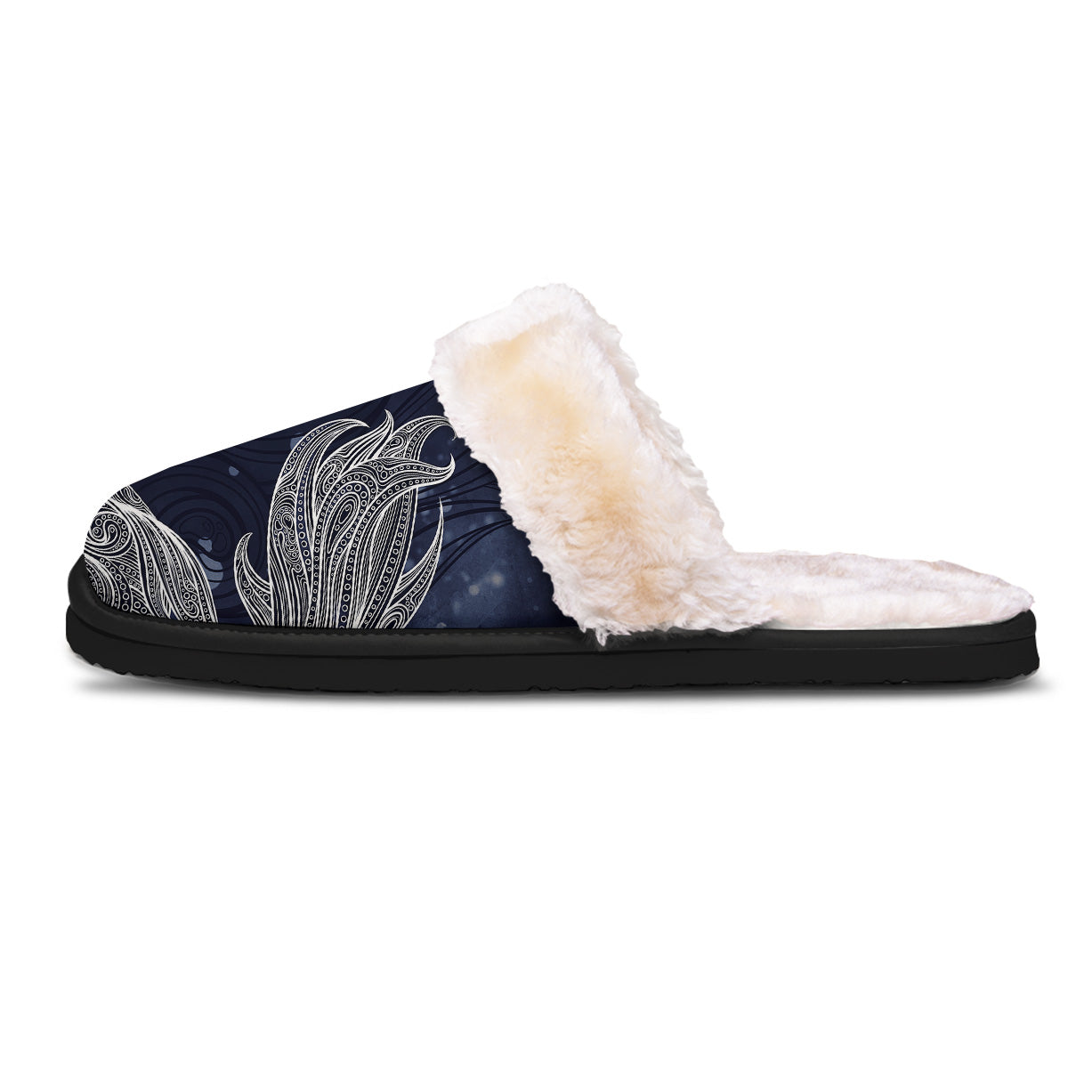 Fish Bohemian Spiritual Print Slippers-grizzshop