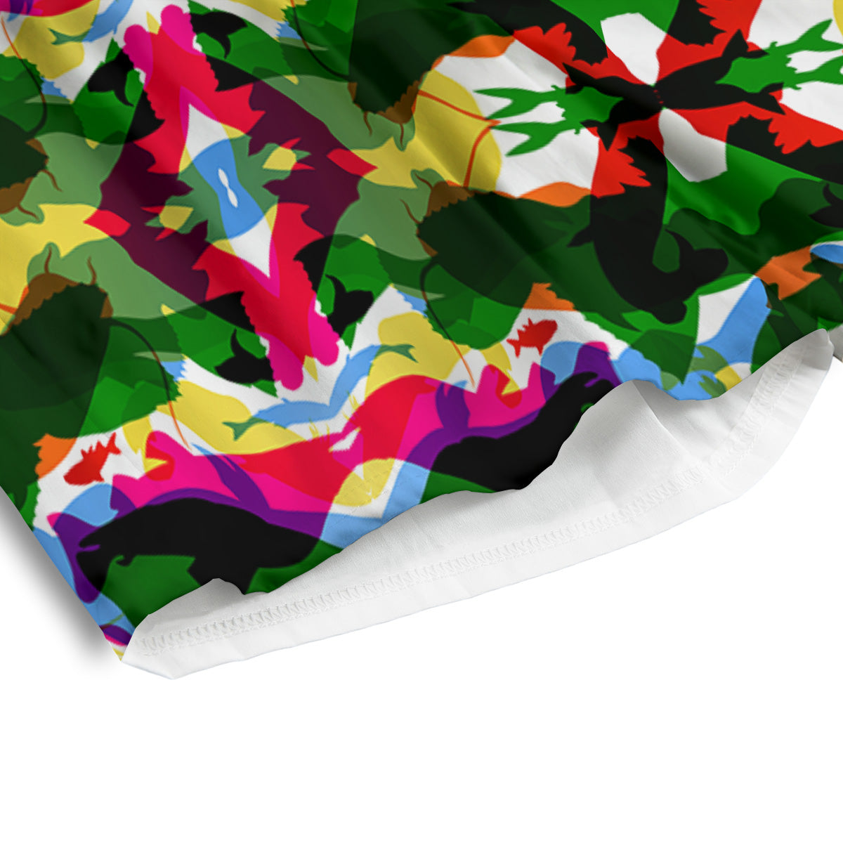 Fish Colorful Abstract Print Pattern Men's Athletic Shorts