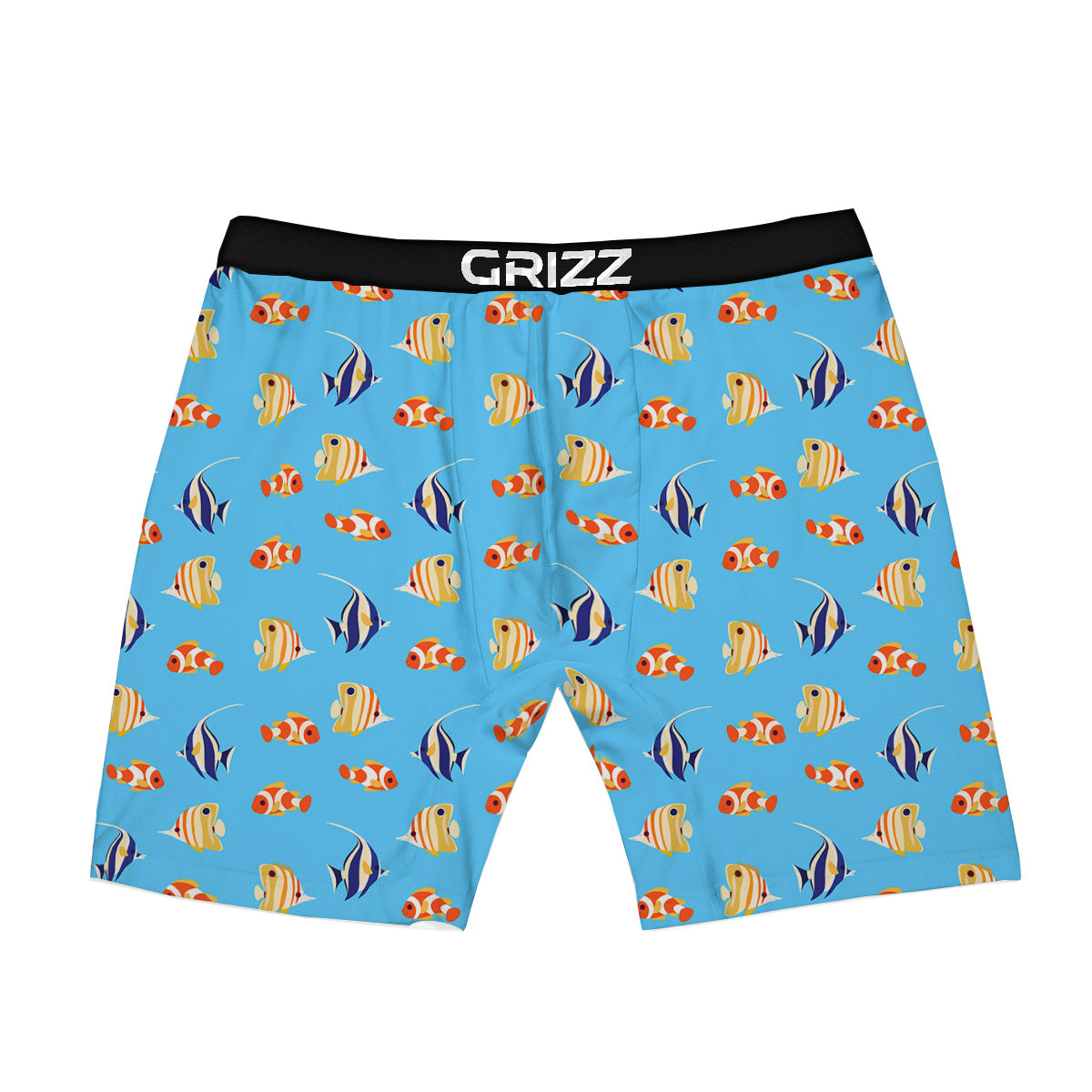 Fish Cute Print Pattern Boxer Briefs-grizzshop