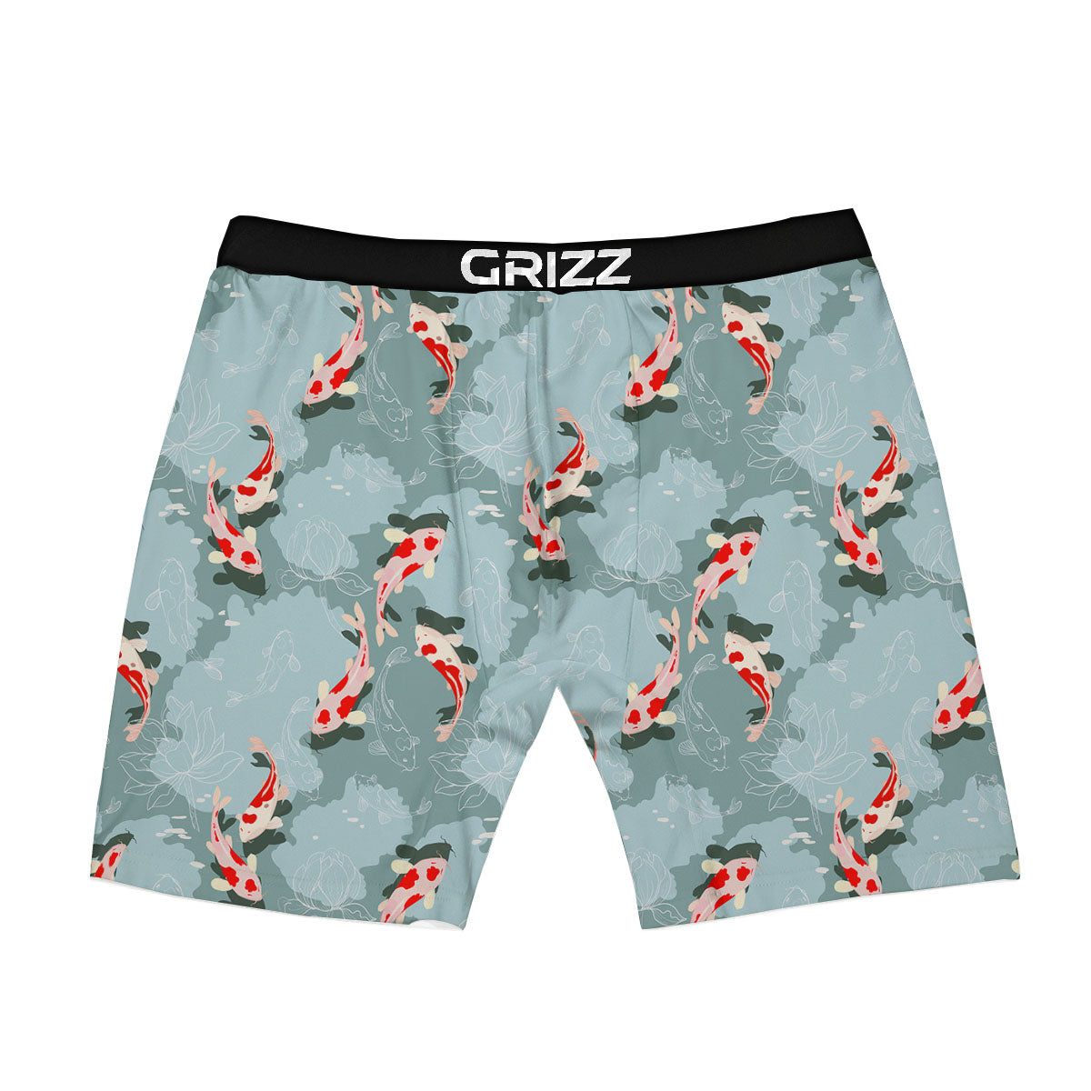Fish Koi Print Pattern Boxer Briefs-grizzshop