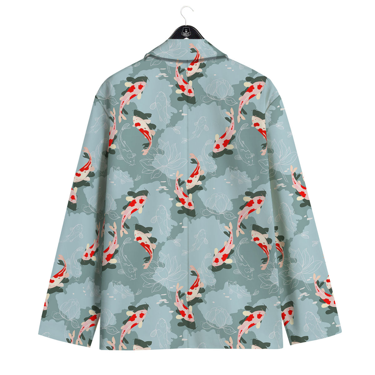 Fish Koi Print Pattern Men's Sport Coat-grizzshop