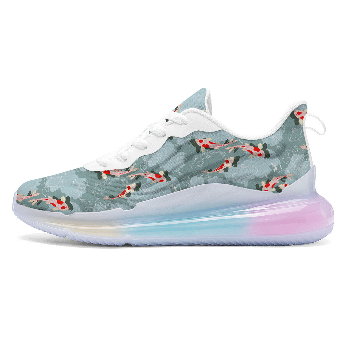 Fish Koi Print Pattern Running Sneakers-grizzshop