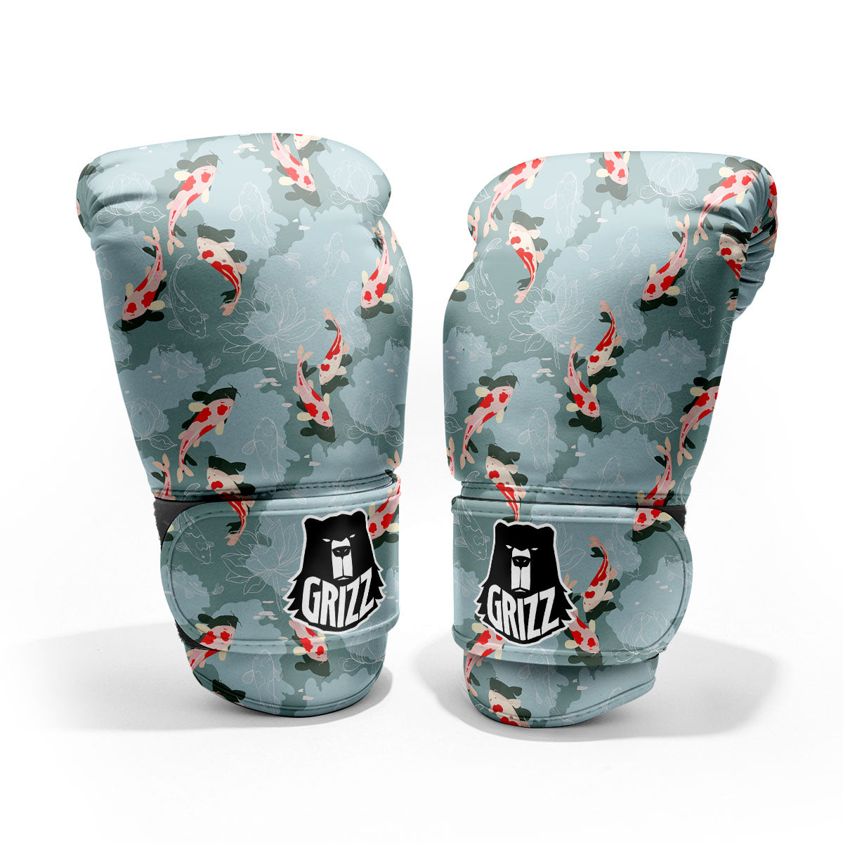 Fish Koi Print Pattern Sparring Gloves-grizzshop