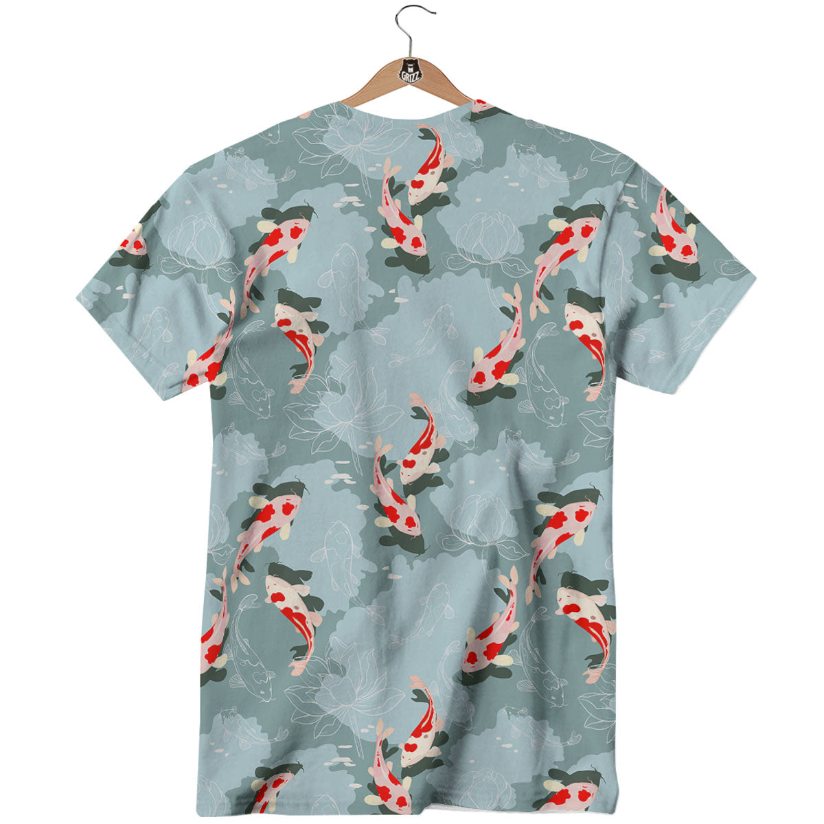 Fish Koi Print Pattern T-Shirt-grizzshop