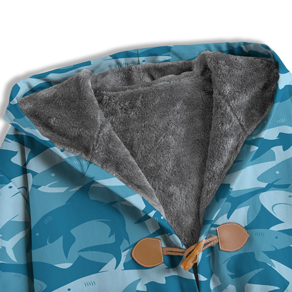 Fish Shark Print Pattern Men's Windbreaker Jacket-grizzshop
