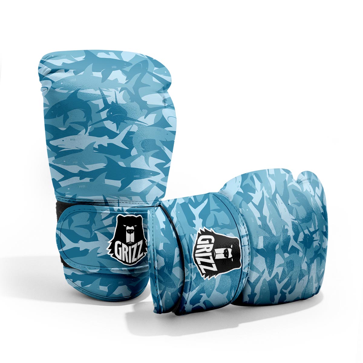 Fish Shark Print Pattern Pro Boxing Glove