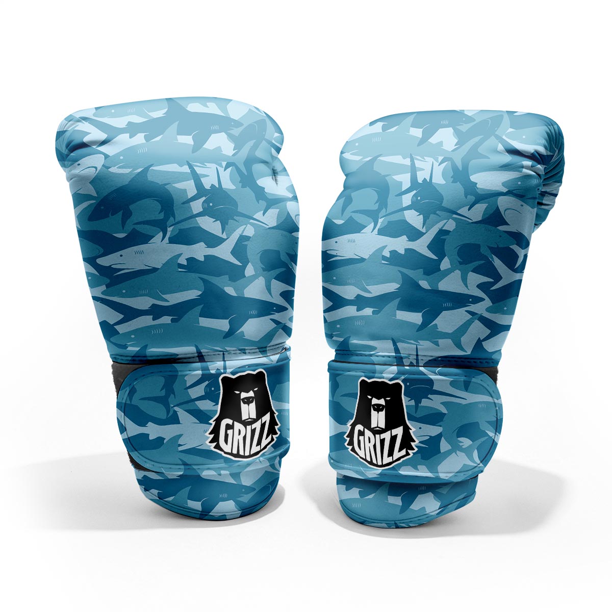 Fish Shark Print Pattern Pro Boxing Glove