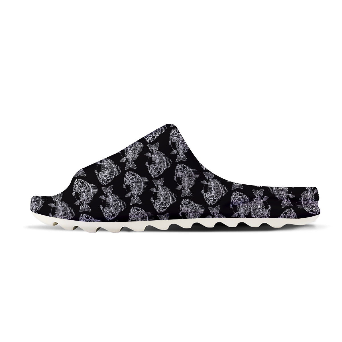 Fish Skeleton Print Pattern Sandals-grizzshop
