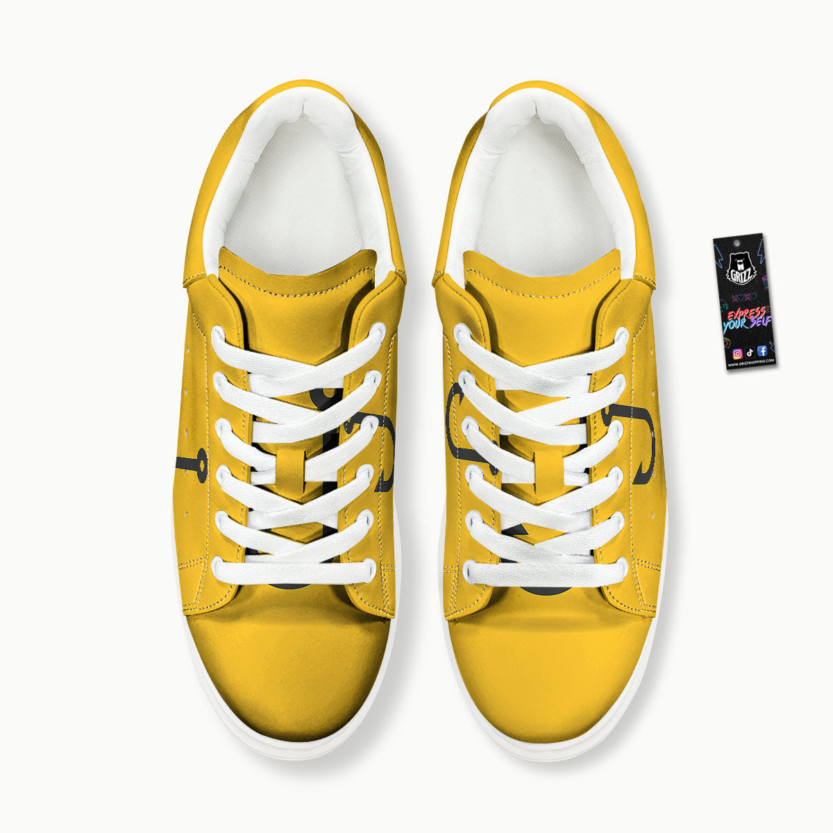 Fishing Hooks Print Platform Shoes-grizzshop