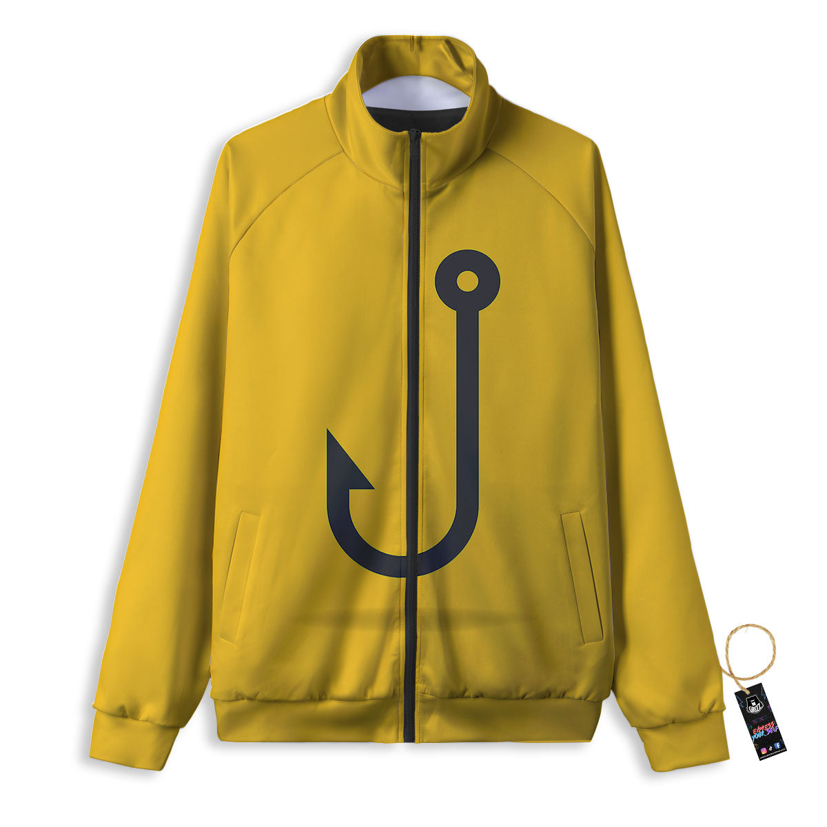 Fishing Hooks Print Track Jacket-grizzshop