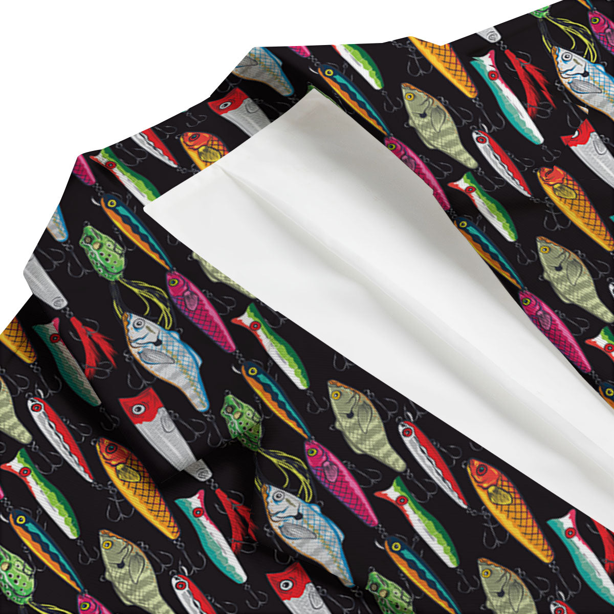 Fishing Print Pattern Men's Blazer-grizzshop