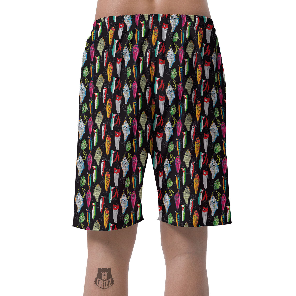 Fishing Print Pattern Men's Shorts-grizzshop